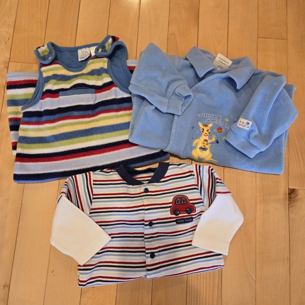 Bundle of Three Baby Onesies, Carters, Baby Einstein, Cherokee, 6 Months